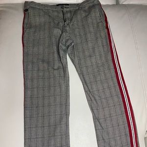 Grey plaid chino pants ninth hall